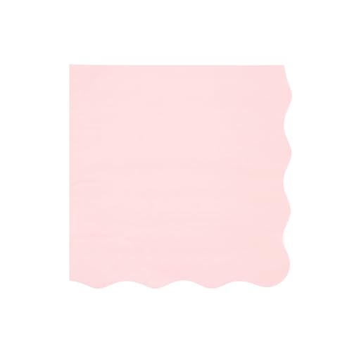 Pink Large Eco Napkins - 6.5 Inch Pack of 20 for Parties & Celebrations - Light Pink Variation