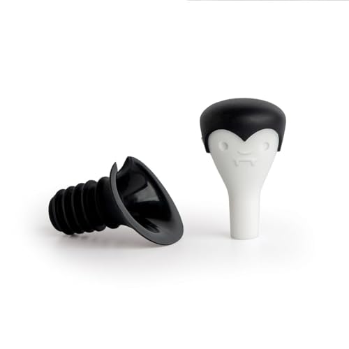 Gothic Vampire Wine Stopper & Pourer - Halloween Gift, Kitchen Accessory - Count Corkula Variation