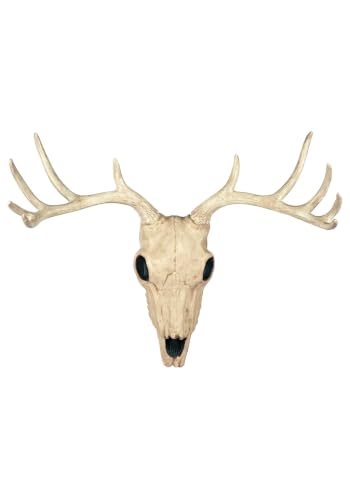 Deer Skull Wall Decor - 10 Point Buck Hanging Wall Art, Rustic Home Decor Variation of Buck Skull