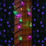 LED Mardi Gras String Lights 50ft - Yellow, Purple & Green - Waterproof Indoor Outdoor Decor