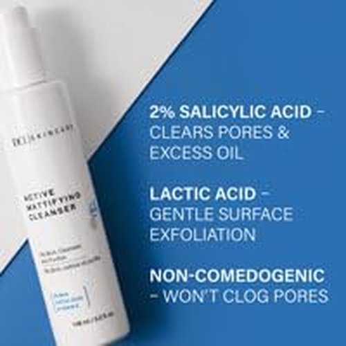 DCL Skincare Active Mattifying Cleanser with 2% Salicylic Acid, 5.0 Fl oz