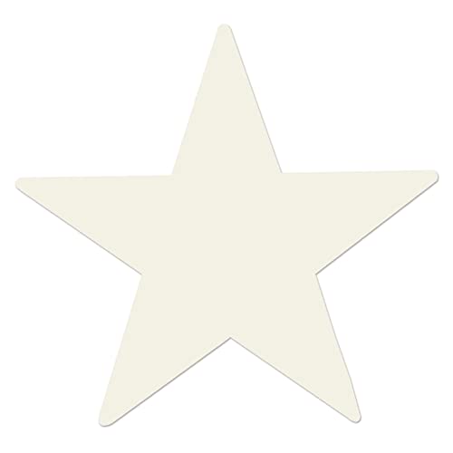 White Foil Star Decorations - 24 Pack, 12 Inch Double-Sided Party Cutouts for Patriotic & Holiday Events