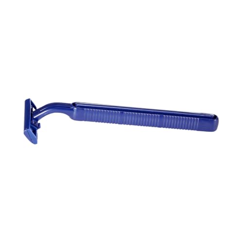 Disposable Razors Twin Blade 50 Count - Stainless Steel Blades, Blue Handle - McKesson
