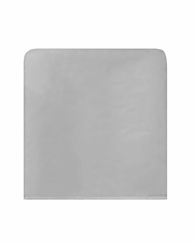 8 Pcs Grey Linen Chair Back Covers for Dining Room - Rustic Modern Protectors