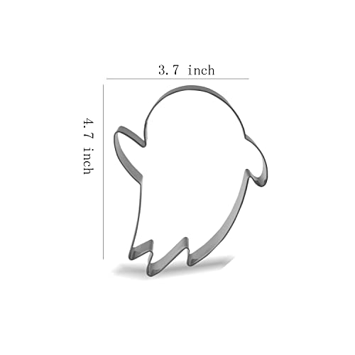 Large Halloween Cookie Cutter Set - 6 Stainless Steel Shapes for Baking & Crafts