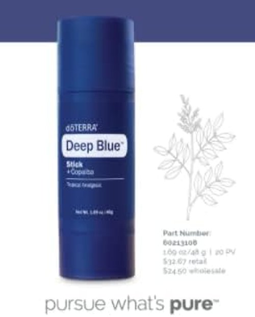 doTERRA Deep Blue Stick - Pain Relief & Muscle Soothing | 2 Pack for Easy Application