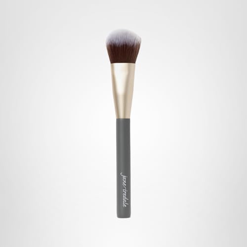 jane iredale Pro Series Cheek Brush, Medium, Tapered Cosmetic Brush Applies and Blends Cream, Liquid, and Powder Makeup Products, Vegan, Cruelty Free