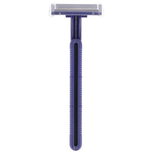 Disposable Razors Twin Blade 50 Count - Stainless Steel Blades, Blue Handle - McKesson
