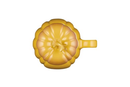 Le Creuset Stoneware Pumpkin Mug with Lid - Nectar, 14 oz Seasonal Drinkware