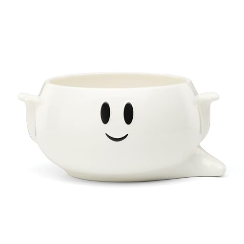 Halloween Ghost Candy Bowl - Porcelain Spooky Ghost Trick or Treat Decor - Lenox