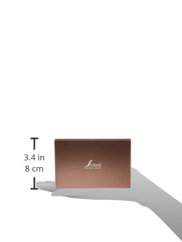 Sorme Cosmetics Accented Hues Eyeshadow Palette - Warm 0.64oz | 8 Blendable Metallic, Shimmer & Matte Shades | Includes Dual-Ended Brush