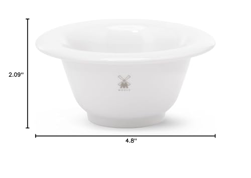 MÜHLE White Porcelain Platinum Rim Shaving Dish