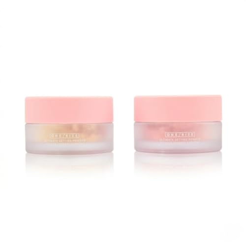 Translucent & Brightening Setting Powder Duo - 24-Hour Oil Control & Blur Finish, Mini Loose Powders