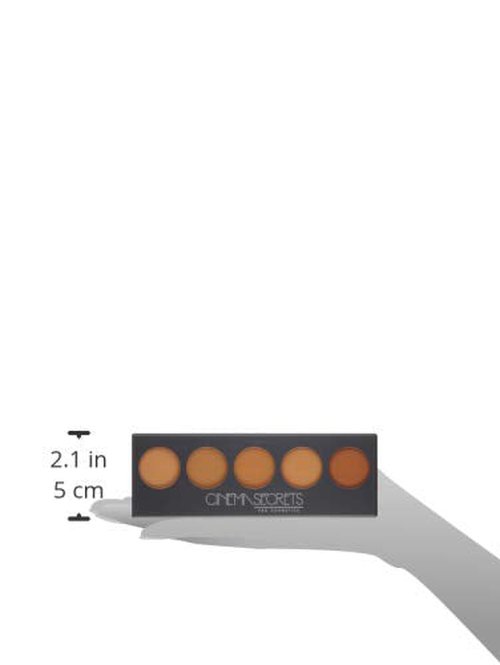 Cinema Secrets Ultimate Foundation Palette - 5-in-1 Buildable Coverage, Long-Wear Matte Finish, Paraben-Free