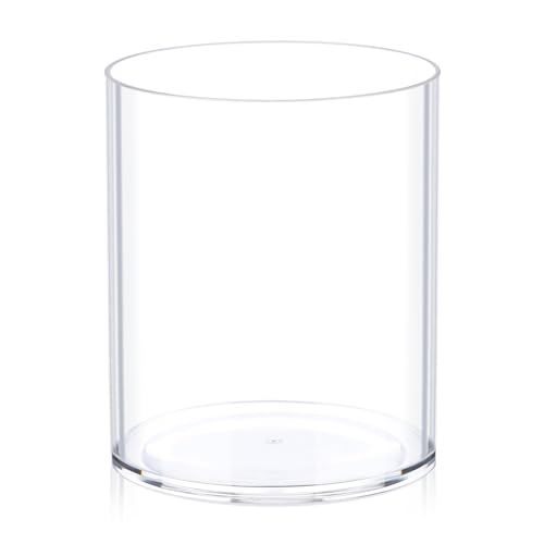 6x6 Inch Clear Flower Vase - Modern Cube Centerpiece for Home & Events - 1 Piece