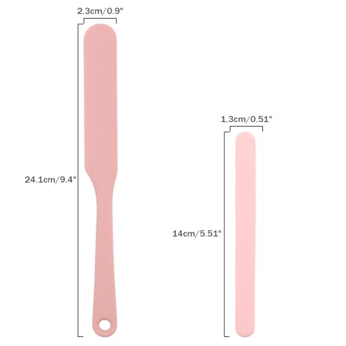 Non-Stick Silicone Waxing Spatulas Set - Reusable Hair Removal & Face Mask Applicators