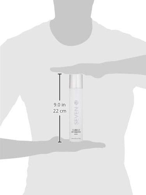 SEVEN Cubica Dry Shampoo for Women & Men, Post Workout Oily Hair, No White Residue, Cruelty Free, Non Toxic Volumizing Spray, Chamomile, Rosemary, Zeolite, Made in USA, 4.7 oz