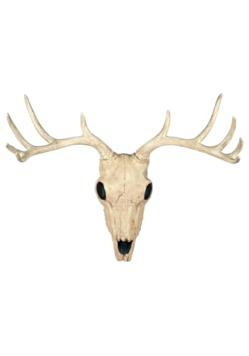 Deer Skull Wall Decor - 10 Point Buck Hanging Wall Art, Rustic Home Decor Variation of Buck Skull