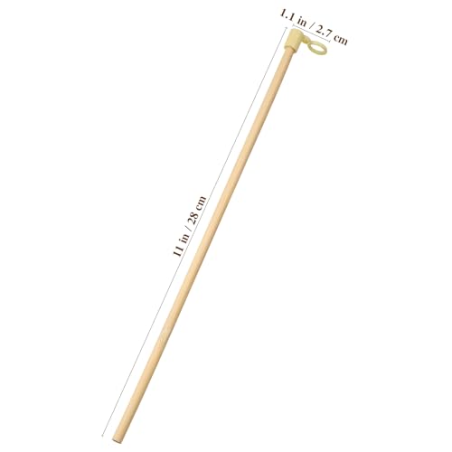 100 Pcs Wooden Craft Poles for DIY Projects, Party Decorations, Kids & Weddings