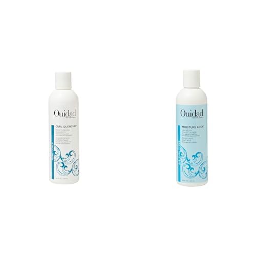 Ouidad Curl Care Duo - Moisturizing Shampoo & Leave-In Conditioner for Curly Hair | 8.5 fl oz Each, Hydrating Formula