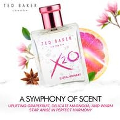 Ted Baker Extraordinary Her Eau de Toilette - Fruity Floral Perfume for Women | Long-Lasting 3.38 oz