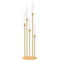 Gold Candelabra Centerpiece with 5 Arms & Lampshades - 42" Tall, Holder Only - Wedding & Home Decor