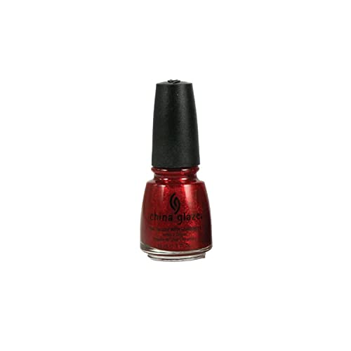 Red Glitter Nail Polish - Long Lasting, Quick Dry, Chip Resistant