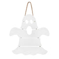 Halloween Ghost Door Sign Decorations Wooden Wall Hanging Welcome Sign MDF