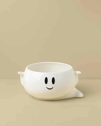 Halloween Ghost Candy Bowl - Porcelain Spooky Ghost Trick or Treat Decor - Lenox