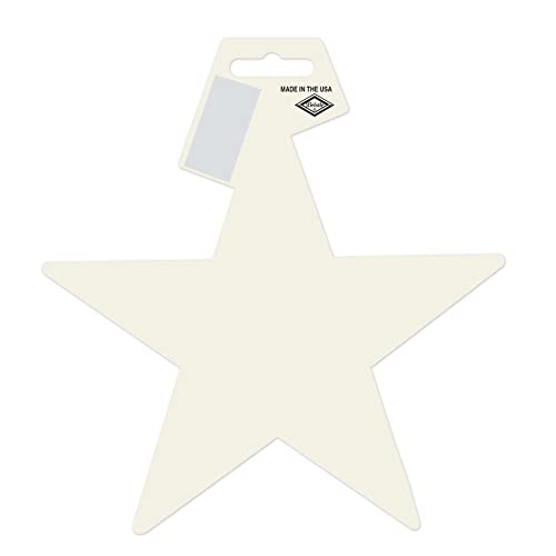 White Foil Star Cutouts - 72-Pack 5 Inch Patriotic Party Decorations