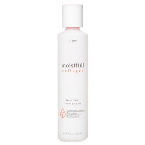 Etude Moistfull Collagen Toner, Toner for Face, Super Collagen Water, Lupinus Albus Protein, Instant Moisture Recharge, Oil-Moisture Balance, Korean Skin Care, Beauty (6.76 Fl Oz)
