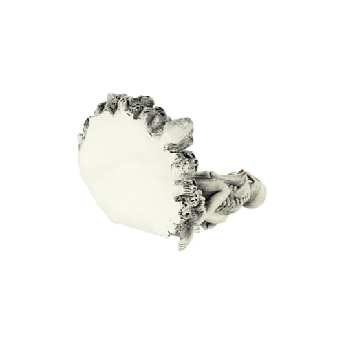 Skeleton Skull Ashtray with Girl Variation - Resin Halloween Gothic Smoking Decor