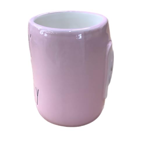 Halloween Pink Coffee Mug with Ghost Design - Rae Dunn Nama Stay Ghostly Variation