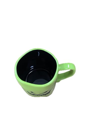 Rae Dunn Halloween Ceramic Coffee Mug - Oogie Boogie Bright Green Variation