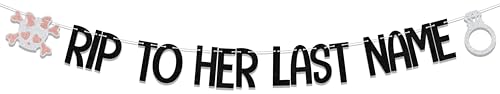 Bride or Die Bachelorette Party Banner Halloween Wedding Decor Gothic Black