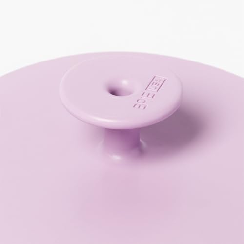 Boie USA Body Scrubber with Handle - Hygienic, Exfoliating Loofah Alternative - Feels Like Silicone Scrubber Gentle on Sensitive Skin, Hypoallergenic, BPA & Latex-Free, Made in the USA (Purple)