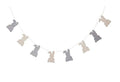 Easter Bunny Felt Garland - Handmade Wool Decor for Spring & Celebrations
