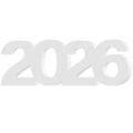 2026 Graduation Sign - White Number Decor for Party & Table Centerpiece