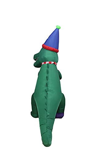Birthday Party Decorations Bundle with Inflatable Dinosaur & Cake - Indoor Outdoor Festive Decor