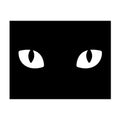 Laminated Cat Eyes Sign - 8.5x11 Inches, Glows Under Black Light - Home Decor & Gift - Variation: Cat Eyes Laminated Sign