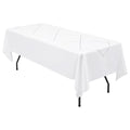 White Geometric Rhombus Pattern Table Cloth for 6ft Rectangular Table - 60x102 Inch - Variation of Rhombus / 102" x 60"