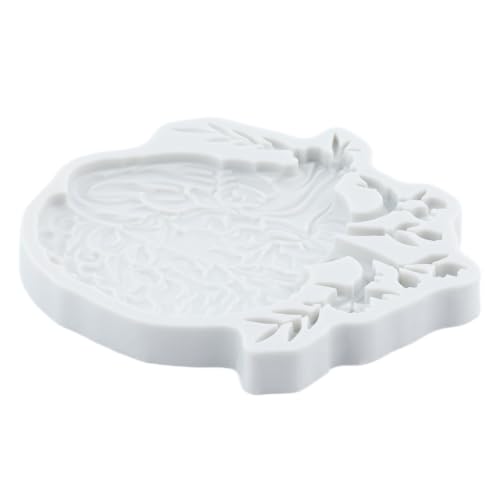 Halloween Skeleton Brain & Skull Silicone Mold Set of 4 - Food Grade, Reusable, For Cake Decorating & Crafts - Style B