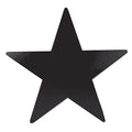 Black Foil Star Cutouts - 24 Pack 15 Inch Party Decorations for Wall & Table