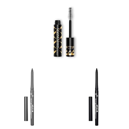 Stila Magnum XXX Lash Mascara & Stay All Day Waterproof Gel Eyeliner Bundle - Black & Silver Lining