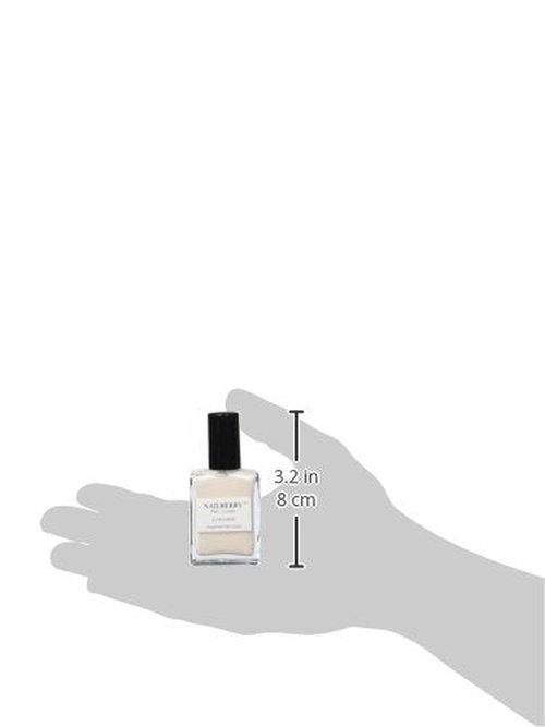 Nailberry L'Oxygéné Oxygenated Nail Lacquer - Almond Off-White Light Beige | UV Protected, 12-Free, Vegan, 15 ml