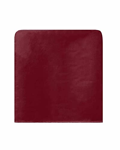 4-Pack Wine Red Chair Back Covers - Washable Dining Slipcovers for Kitchen & Restaurant