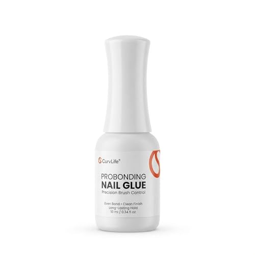 Press-On Nail Glue with Precision Brush - Strong Bond, Easy Removal, 10ml