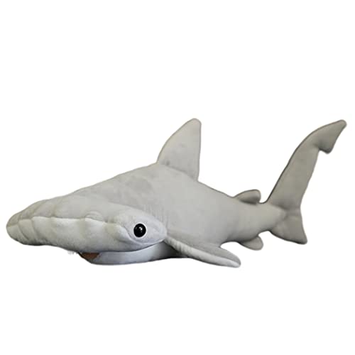15.7-Inch Realistic Hammerhead Shark Plush Toy for Kids & Decor