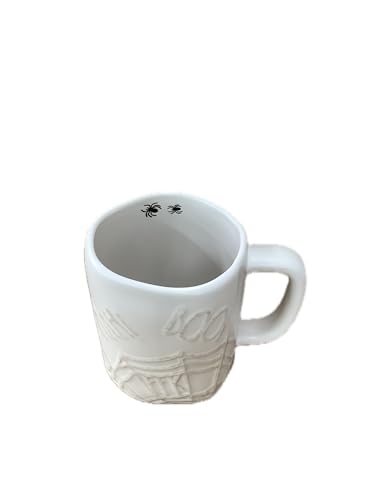 Halloween Ceramic Coffee Mug - Aah! Boo! Spiderweb Design - Variation of This Listing