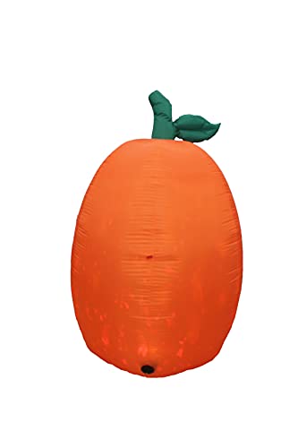6 Ft Tall Inflatable Glowing Pumpkin Jack O' Lantern Halloween Decoration